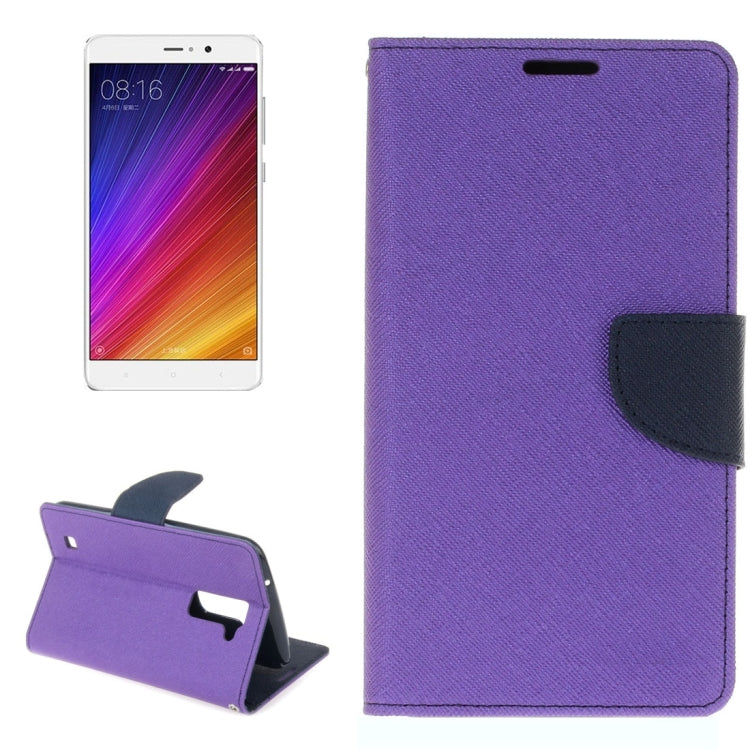 For Xiaomi Mi 5s Plus Cross Texture Leather Case with Card Slots & Holder & Wallet