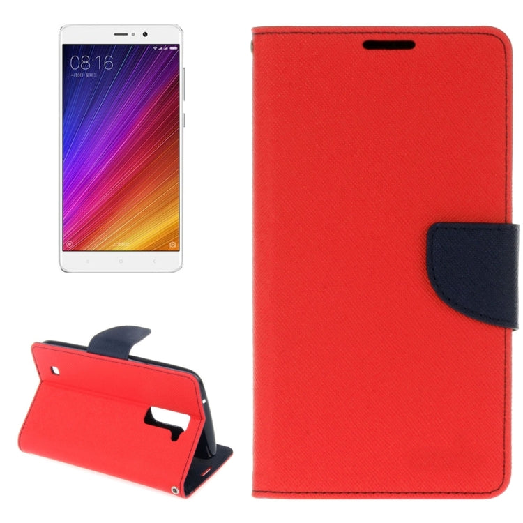 For Xiaomi Mi 5s Plus Cross Texture Leather Case with Card Slots & Holder & Wallet