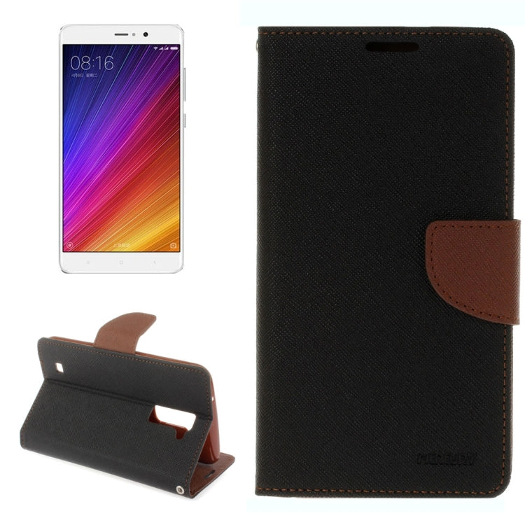 For Xiaomi Mi 5s Plus Cross Texture Leather Case with Card Slots & Holder & Wallet