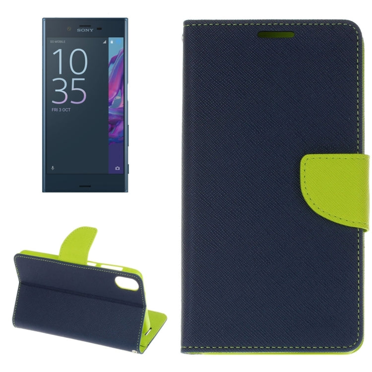 For Sony Xperia XZ Cross Texture Leather Case with Card Slots & Holder & Wallet