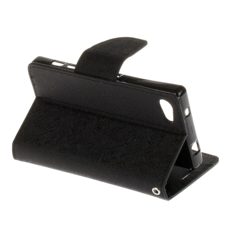 For Sony Xperia X Compact Cross Texture Leather Case with Card Slots & Holder & Wallet