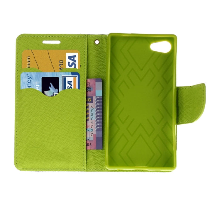 For Sony Xperia X Compact Cross Texture Leather Case with Card Slots & Holder & Wallet