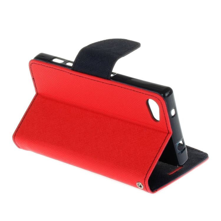 For Sony Xperia X Compact Cross Texture Leather Case with Card Slots & Holder & Wallet