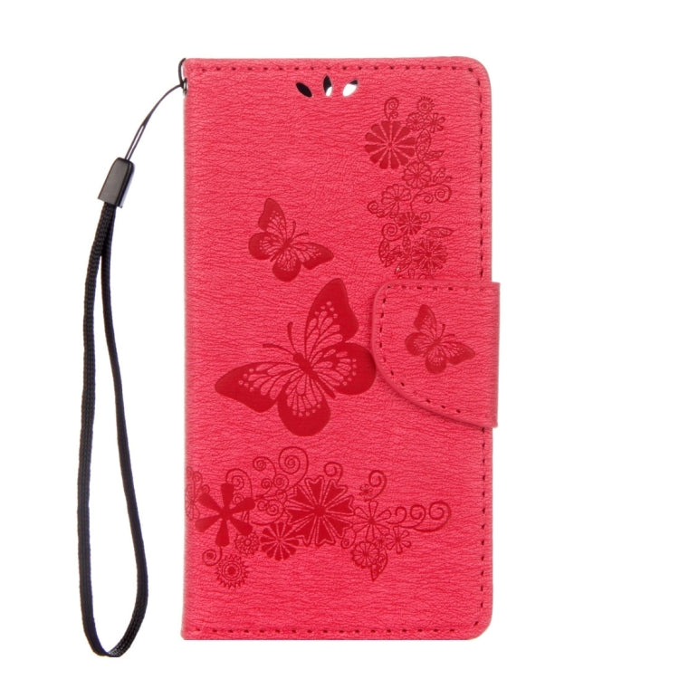 For Huawei P10 Lite Butterflies Embossing Horizontal Flip Leather Case with Holder & Card Slots & Wallet & Lanyard
