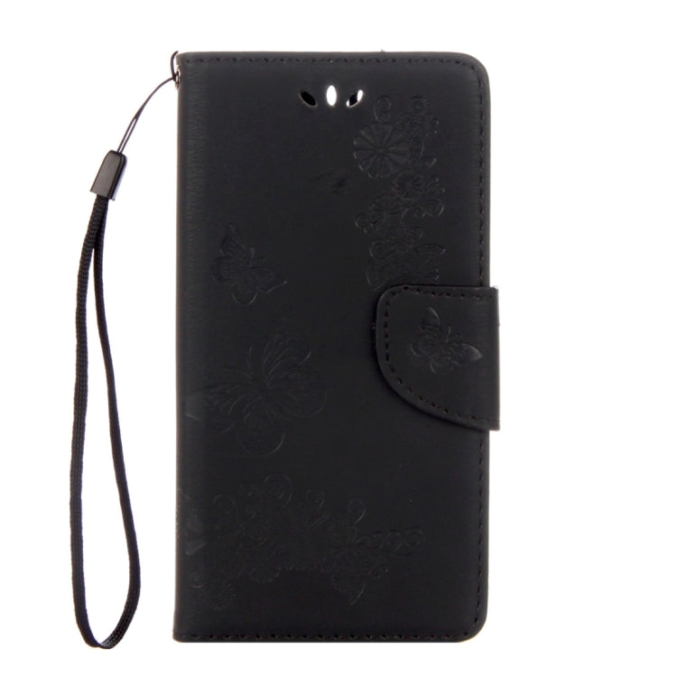 For Huawei P10 Plus Butterflies Embossing Horizontal Flip Leather Case with Holder & Card Slots & Wallet & Lanyard