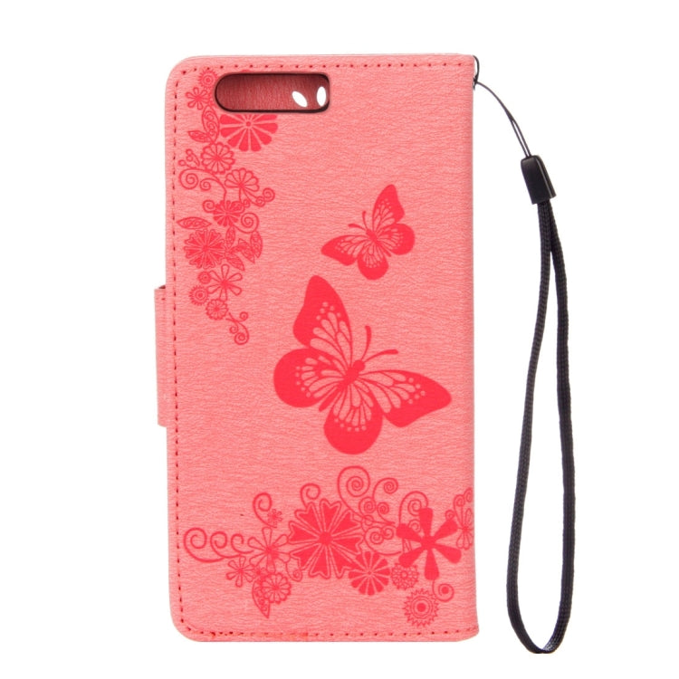 For Huawei P10 Plus Butterflies Embossing Horizontal Flip Leather Case with Holder & Card Slots & Wallet & Lanyard