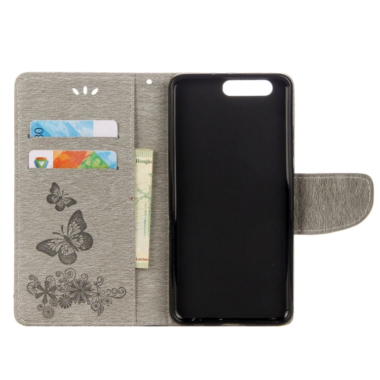 For Huawei P10 Plus Butterflies Embossing Horizontal Flip Leather Case with Holder & Card Slots & Wallet & Lanyard