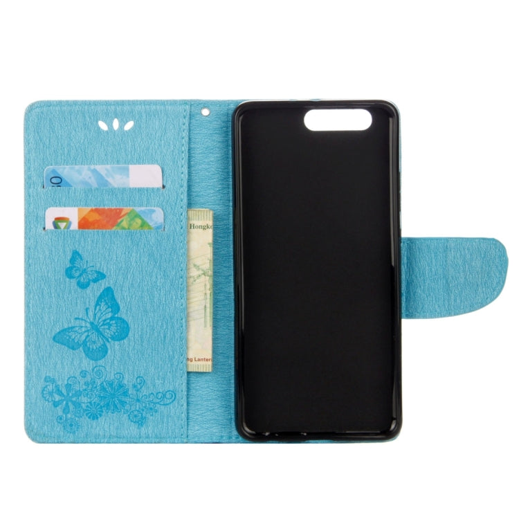 For Huawei P10 Plus Butterflies Embossing Horizontal Flip Leather Case with Holder & Card Slots & Wallet & Lanyard