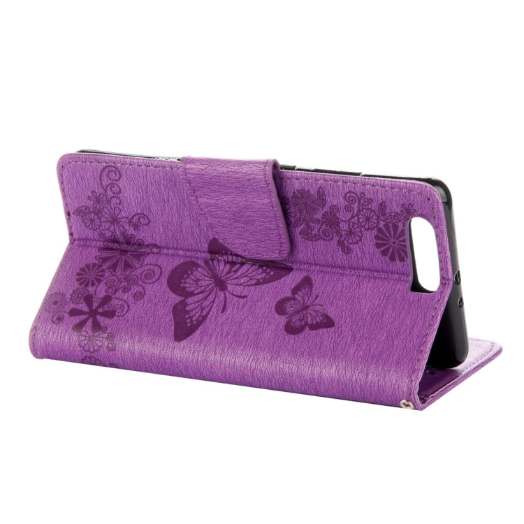 For Huawei P10 Plus Butterflies Embossing Horizontal Flip Leather Case with Holder & Card Slots & Wallet & Lanyard