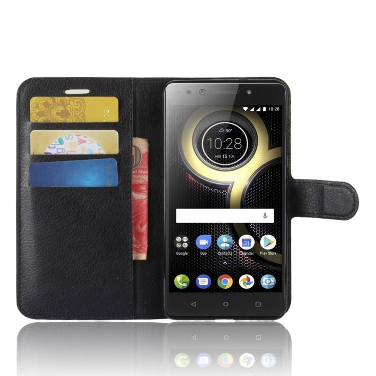 For Lenovo K8 Litchi Texture PU +TPU Horizontal Flip Leather Case With Holder & Card Slots & Wallet