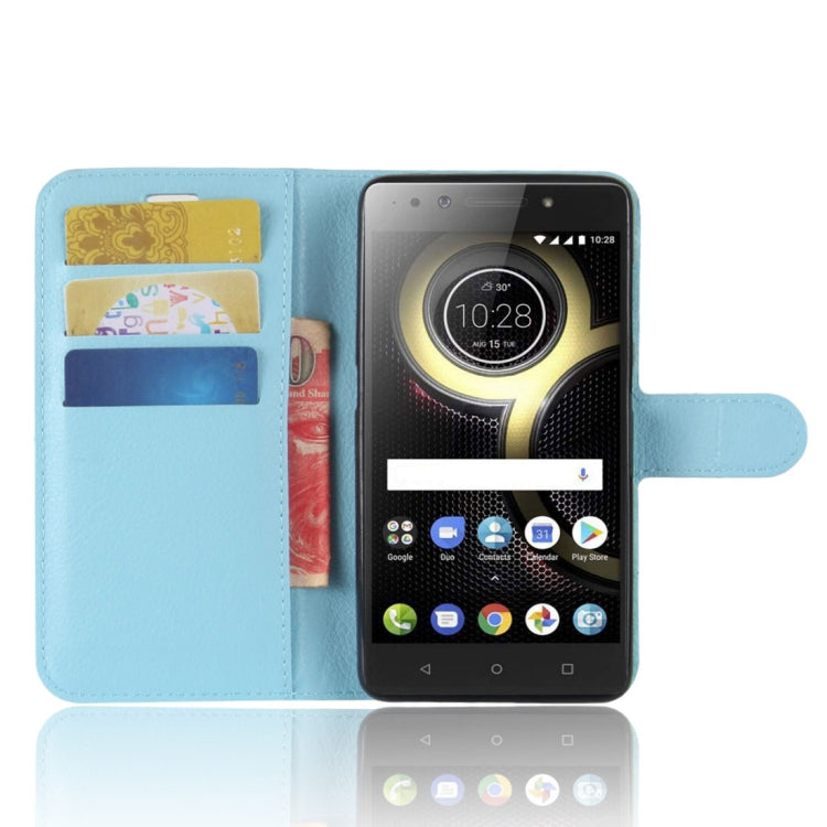 For Lenovo K8 Litchi Texture PU +TPU Horizontal Flip Leather Case With Holder & Card Slots & Wallet