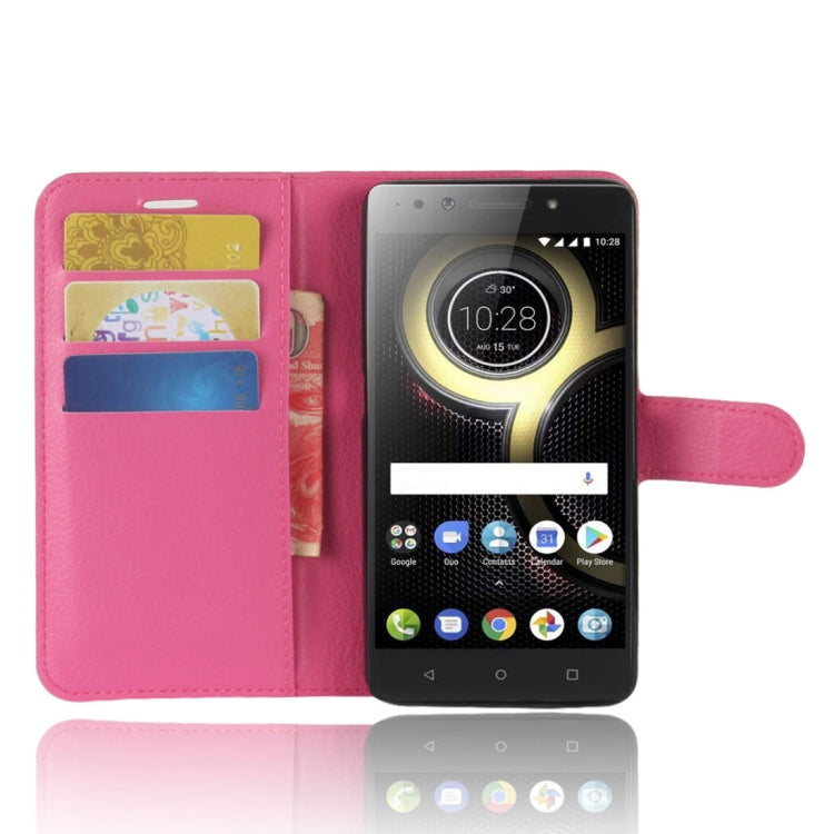 For Lenovo K8 Litchi Texture PU +TPU Horizontal Flip Leather Case With Holder & Card Slots & Wallet