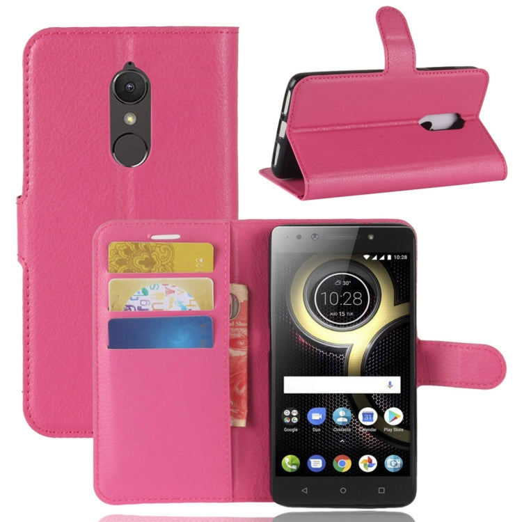 For Lenovo K8 Litchi Texture PU +TPU Horizontal Flip Leather Case With Holder & Card Slots & Wallet