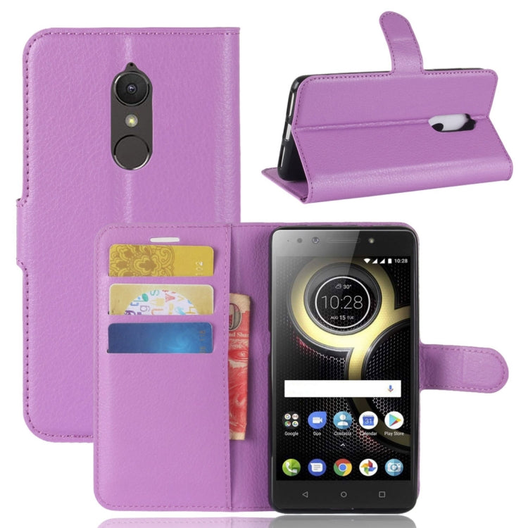 For Lenovo K8 Litchi Texture PU +TPU Horizontal Flip Leather Case With Holder & Card Slots & Wallet