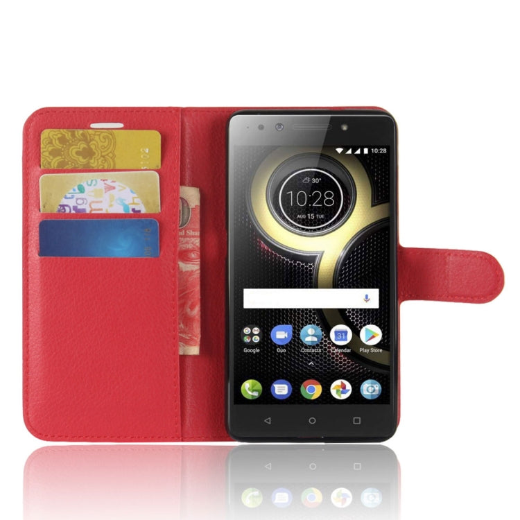 For Lenovo K8 Litchi Texture PU +TPU Horizontal Flip Leather Case With Holder & Card Slots & Wallet