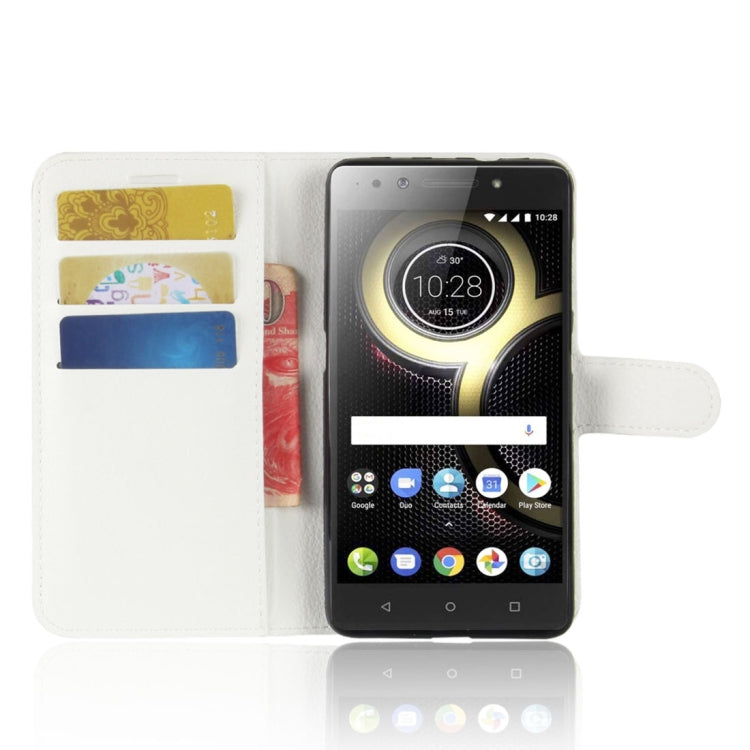 For Lenovo K8 Litchi Texture PU +TPU Horizontal Flip Leather Case With Holder & Card Slots & Wallet