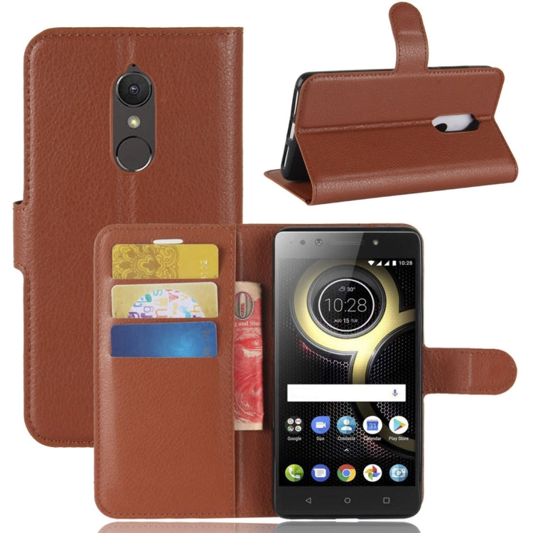 For Lenovo K8 Litchi Texture PU +TPU Horizontal Flip Leather Case With Holder & Card Slots & Wallet