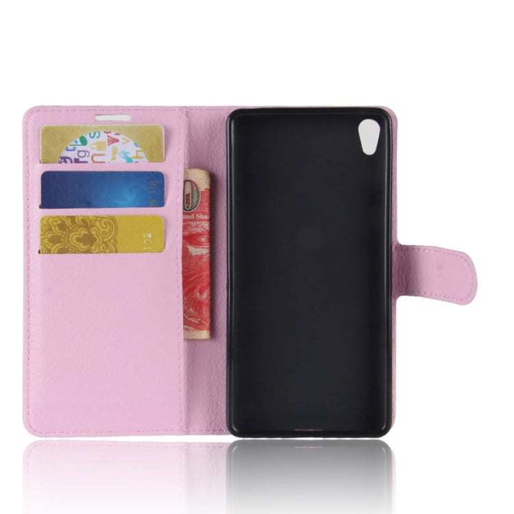 For Sony Xperia XA1 Plus Litchi Texture PU +TPU Horizontal Flip Leather Case With Holder & Card Slots & Wallet