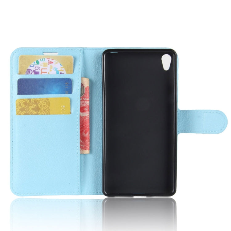 For Sony Xperia XA1 Plus Litchi Texture PU +TPU Horizontal Flip Leather Case With Holder & Card Slots & Wallet