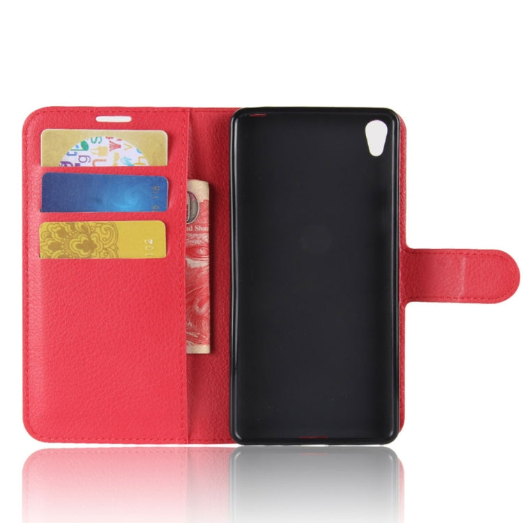 For Sony Xperia XA1 Plus Litchi Texture PU +TPU Horizontal Flip Leather Case With Holder & Card Slots & Wallet