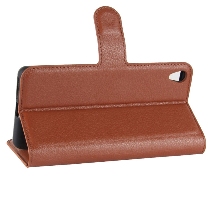 For Sony Xperia XA1 Plus Litchi Texture PU +TPU Horizontal Flip Leather Case With Holder & Card Slots & Wallet