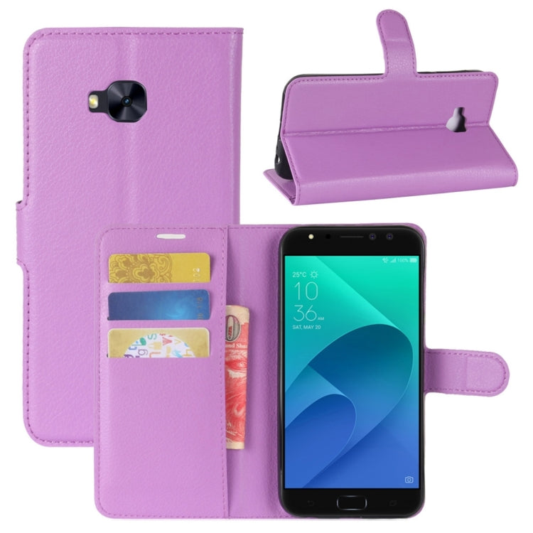 For Asus ZenFone 4 Selfie Pro (ZD552KL) Litchi Texture Horizontal Flip Leather Case with Holder & Card Slots & Wallet