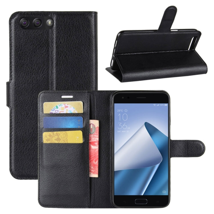 For Asus ZenFone 4 ZE554KL Litchi Texture Horizontal Flip Leather Case with Holder & Card Slots & Wallet