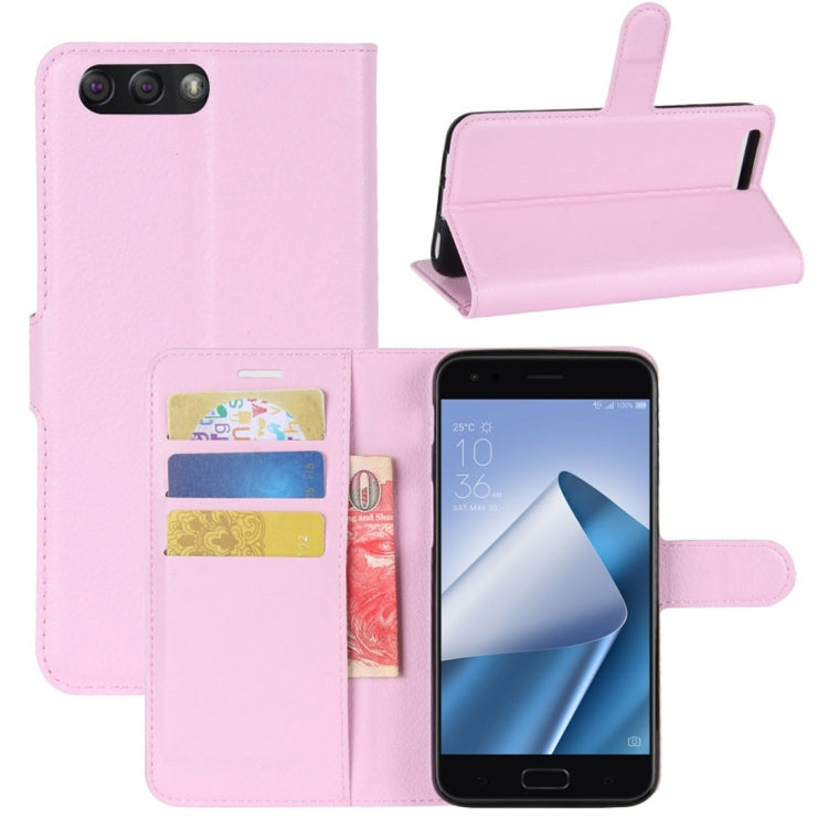 For Asus ZenFone 4 ZE554KL Litchi Texture Horizontal Flip Leather Case with Holder & Card Slots & Wallet
