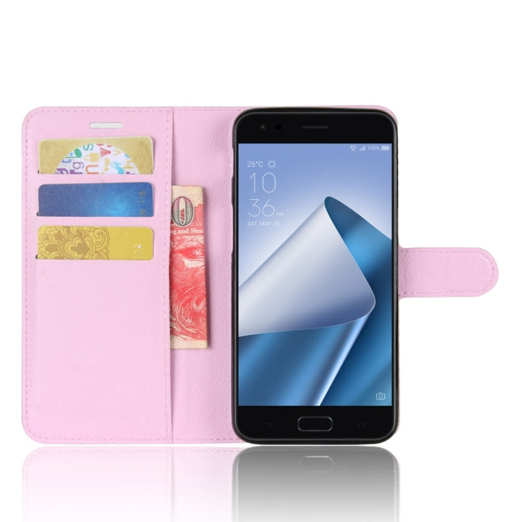 For Asus ZenFone 4 ZE554KL Litchi Texture Horizontal Flip Leather Case with Holder & Card Slots & Wallet