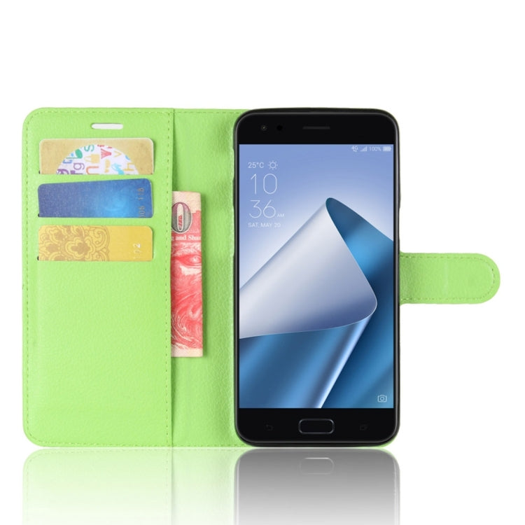 For Asus ZenFone 4 ZE554KL Litchi Texture Horizontal Flip Leather Case with Holder & Card Slots & Wallet