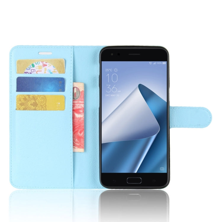 For Asus ZenFone 4 ZE554KL Litchi Texture Horizontal Flip Leather Case with Holder & Card Slots & Wallet