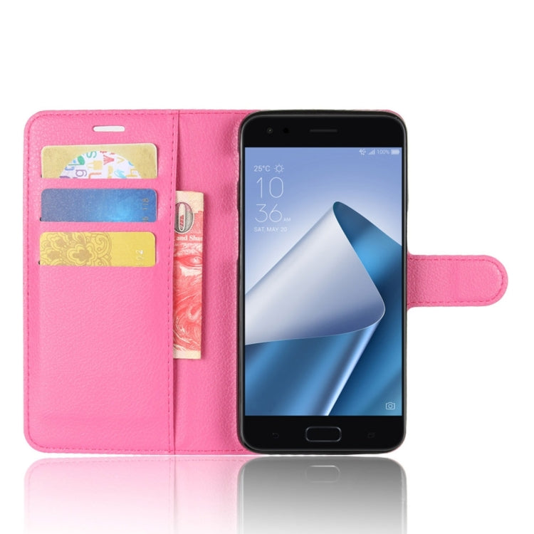 For Asus ZenFone 4 ZE554KL Litchi Texture Horizontal Flip Leather Case with Holder & Card Slots & Wallet