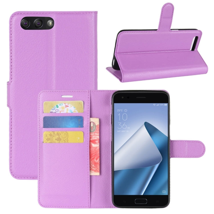 For Asus ZenFone 4 ZE554KL Litchi Texture Horizontal Flip Leather Case with Holder & Card Slots & Wallet