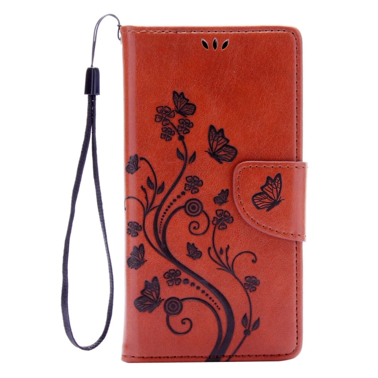 For Huawei Honor 7 Butterflies Embossing Horizontal Flip Leather Case with Holder & Card Slots & Wallet & Lanyard