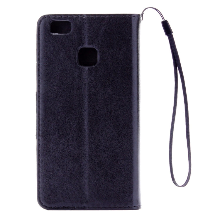 For Huawei P9 Lite Butterflies Embossing Horizontal Flip Leather Case with Holder & Card Slots & Wallet & Lanyard