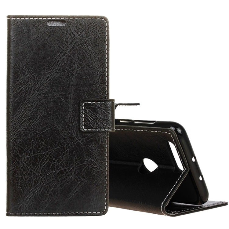 For OnePlus 5T Retro Crazy Horse Texture Horizontal Flip Leather Case with Holder & Card Slots & Wallet & Photo Frame