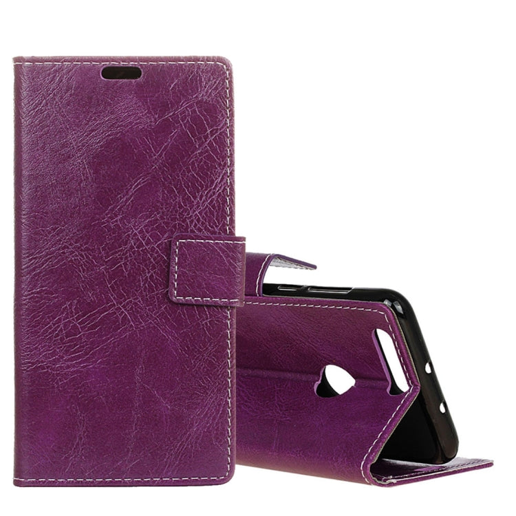 For OnePlus 5T Retro Crazy Horse Texture Horizontal Flip Leather Case with Holder & Card Slots & Wallet & Photo Frame