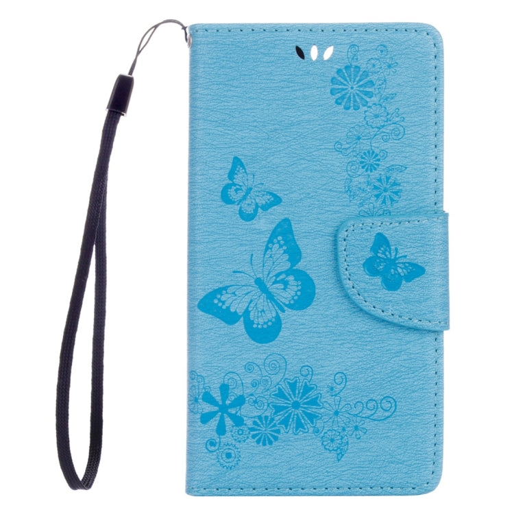 For Huawei Honor 8 Butterflies Embossing Horizontal Flip Leather Case with Holder & Card Slots & Wallet & Lanyard
