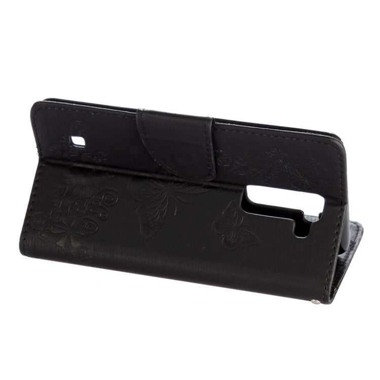 For LG Stylo 2 / LS775 Butterflies Embossing Horizontal Flip Leather Case with Holder & Card Slots & Wallet & Lanyard