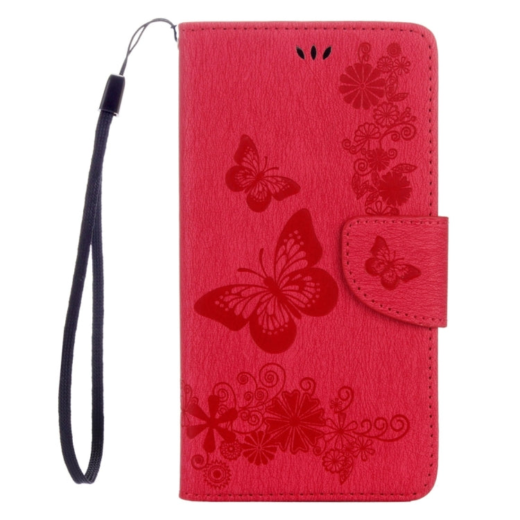 For LG Stylo 2 / LS775 Butterflies Embossing Horizontal Flip Leather Case with Holder & Card Slots & Wallet & Lanyard