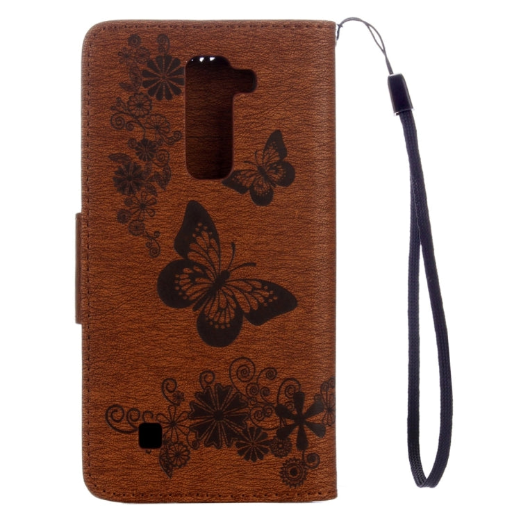 For LG Stylo 2 / LS775 Butterflies Embossing Horizontal Flip Leather Case with Holder & Card Slots & Wallet & Lanyard