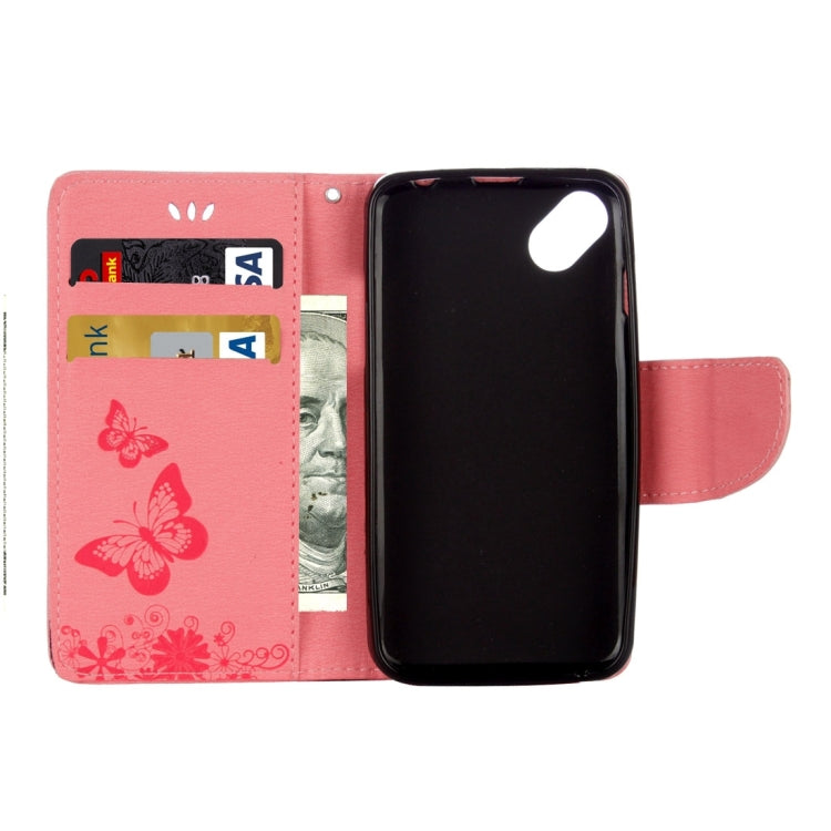 Butterflies Embossing Horizontal Flip Leather Case for Wiko Sunny, with Holder & Card Slots & Wallet & Lanyard