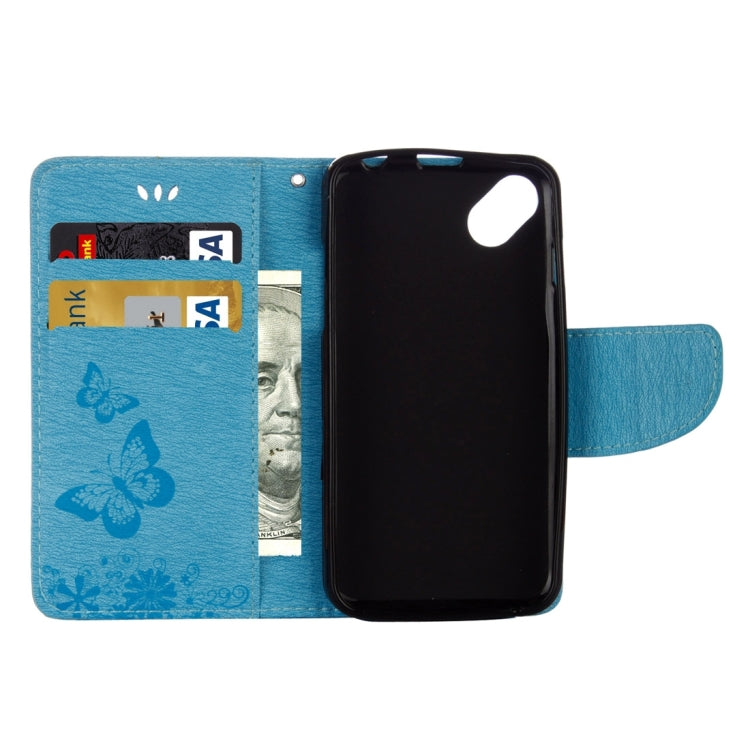 Butterflies Embossing Horizontal Flip Leather Case for Wiko Sunny, with Holder & Card Slots & Wallet & Lanyard