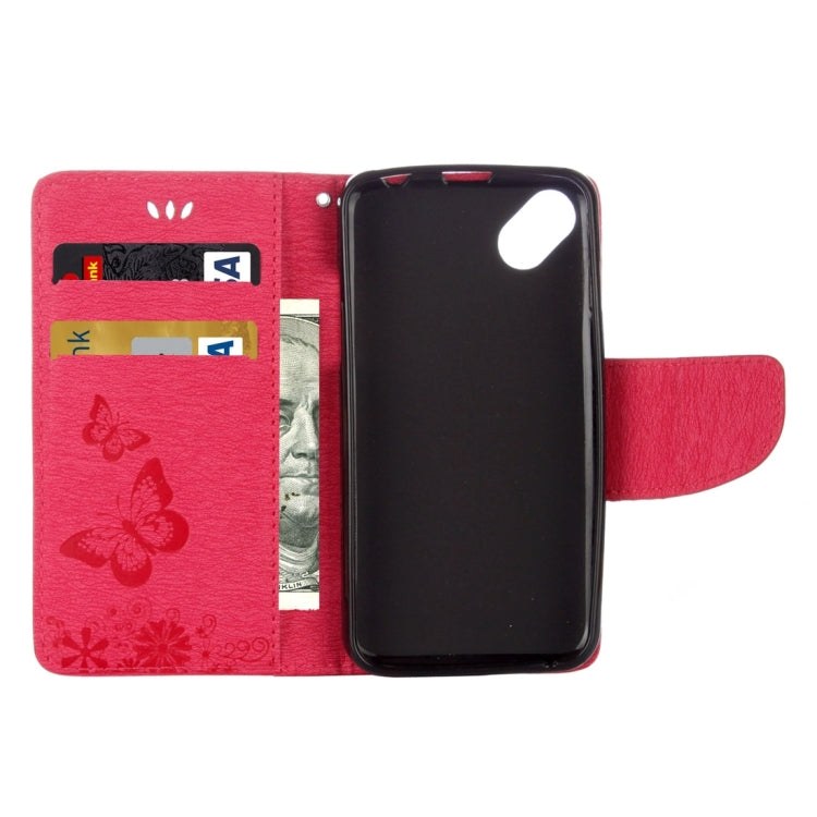 Butterflies Embossing Horizontal Flip Leather Case for Wiko Sunny, with Holder & Card Slots & Wallet & Lanyard