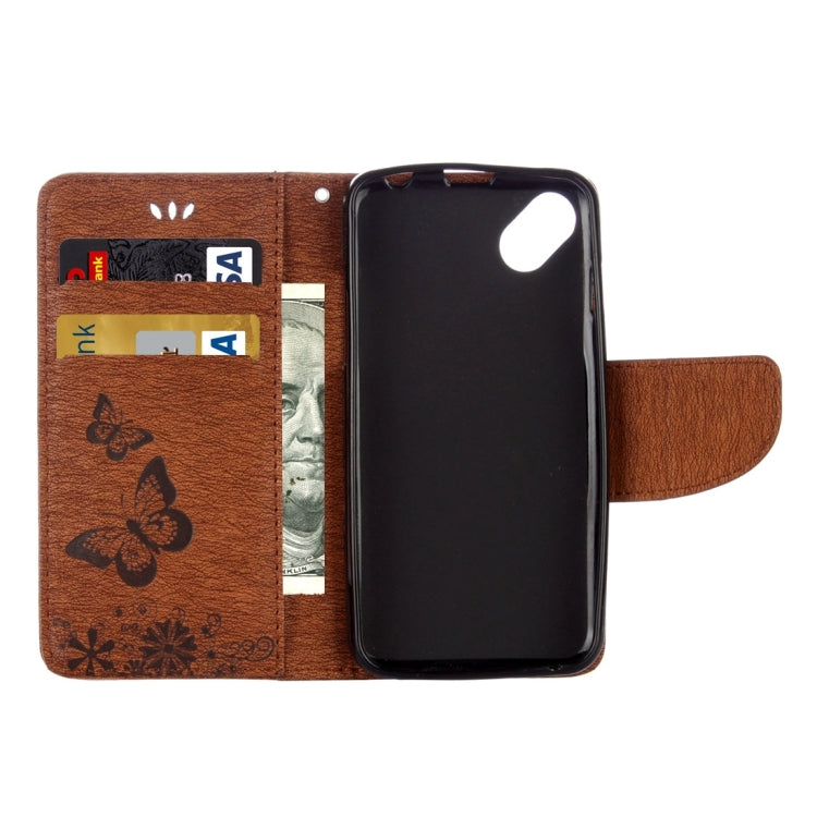 Butterflies Embossing Horizontal Flip Leather Case for Wiko Sunny, with Holder & Card Slots & Wallet & Lanyard