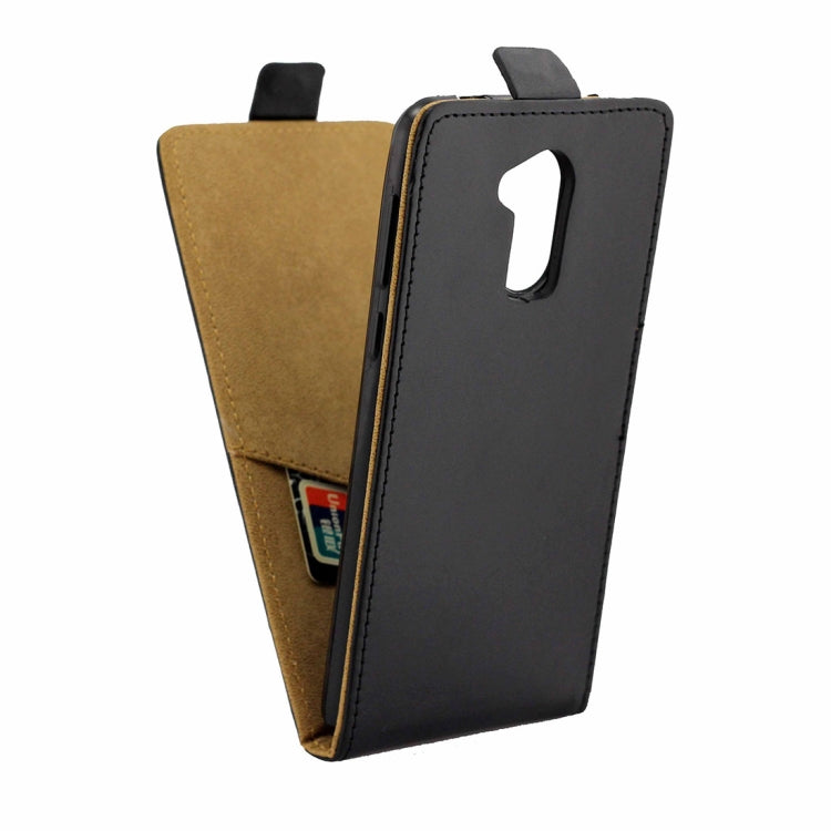 For Huawei Honor 6C / nova Smart Vertical Flip Business Style Leather Case Cover with Card Slot (Black)