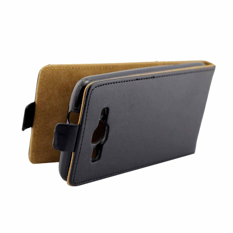 For Huawei Y3 (2017) Vertical Flip Business Style Leather Case Cover with Card Slot (Black)