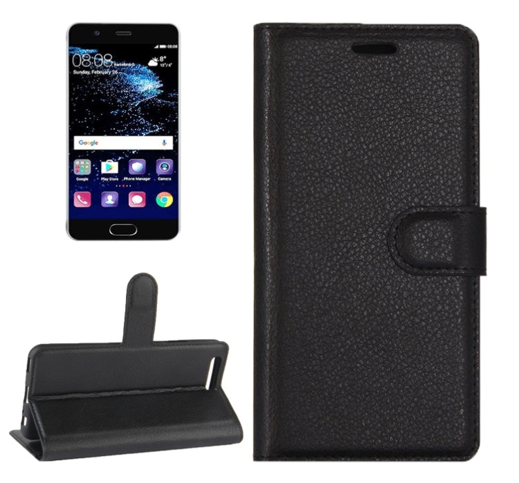 For Huawei P10 Litchi Texture Horizontal Flip Leather Case with Magnetic Buckle & Holder & Card Slots & Wallet