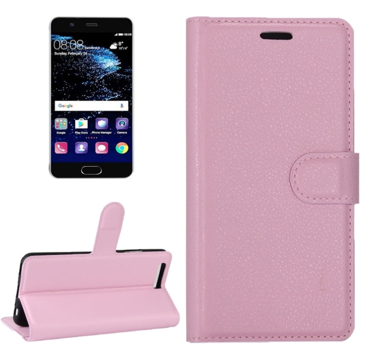 For Huawei P10 Litchi Texture Horizontal Flip Leather Case with Magnetic Buckle & Holder & Card Slots & Wallet