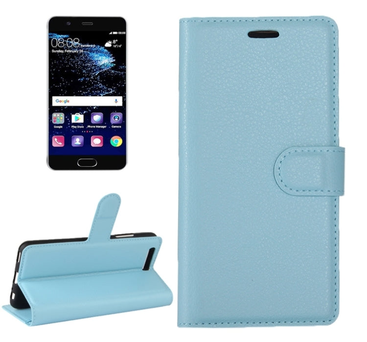 For Huawei P10 Litchi Texture Horizontal Flip Leather Case with Magnetic Buckle & Holder & Card Slots & Wallet